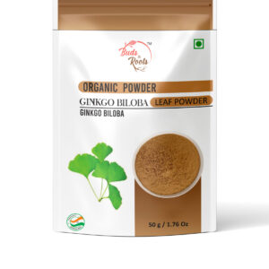 Buds & Roots Ginkgo Biloba Leaf Powder in Trinidad and Tobago, finely ground ginkgo biloba leaf powder in convenient packaging for everyday herbal use.
