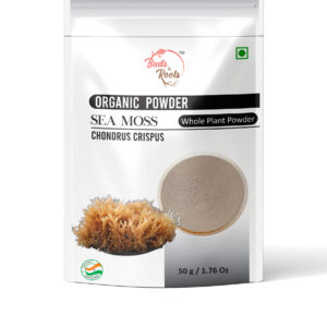 Buds & Roots Sea Moss Whole Plant Powder in Trinidad and Tobago, finely ground sea moss whole plant powder in convenient packaging for everyday wellness use.