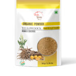Buds & Roots Yellow Dock Root Powder in Trinidad and Tobago, a finely ground herbal powder packaged for convenient everyday use.