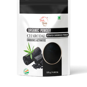 Buds & Roots Charcoal Organic Powder in Trinidad and Tobago, finely ground charcoal powder in convenient packaging for everyday beauty and wellness use.