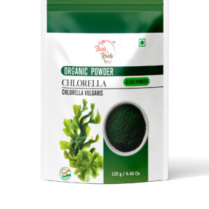 Buds & Roots Chlorella Organic Powder in Trinidad and Tobago, finely ground chlorella powder in convenient packaging for everyday nutritional and wellness use.